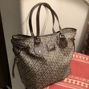 Tommy Hilfiger Logo Tote Large Brown & Tan